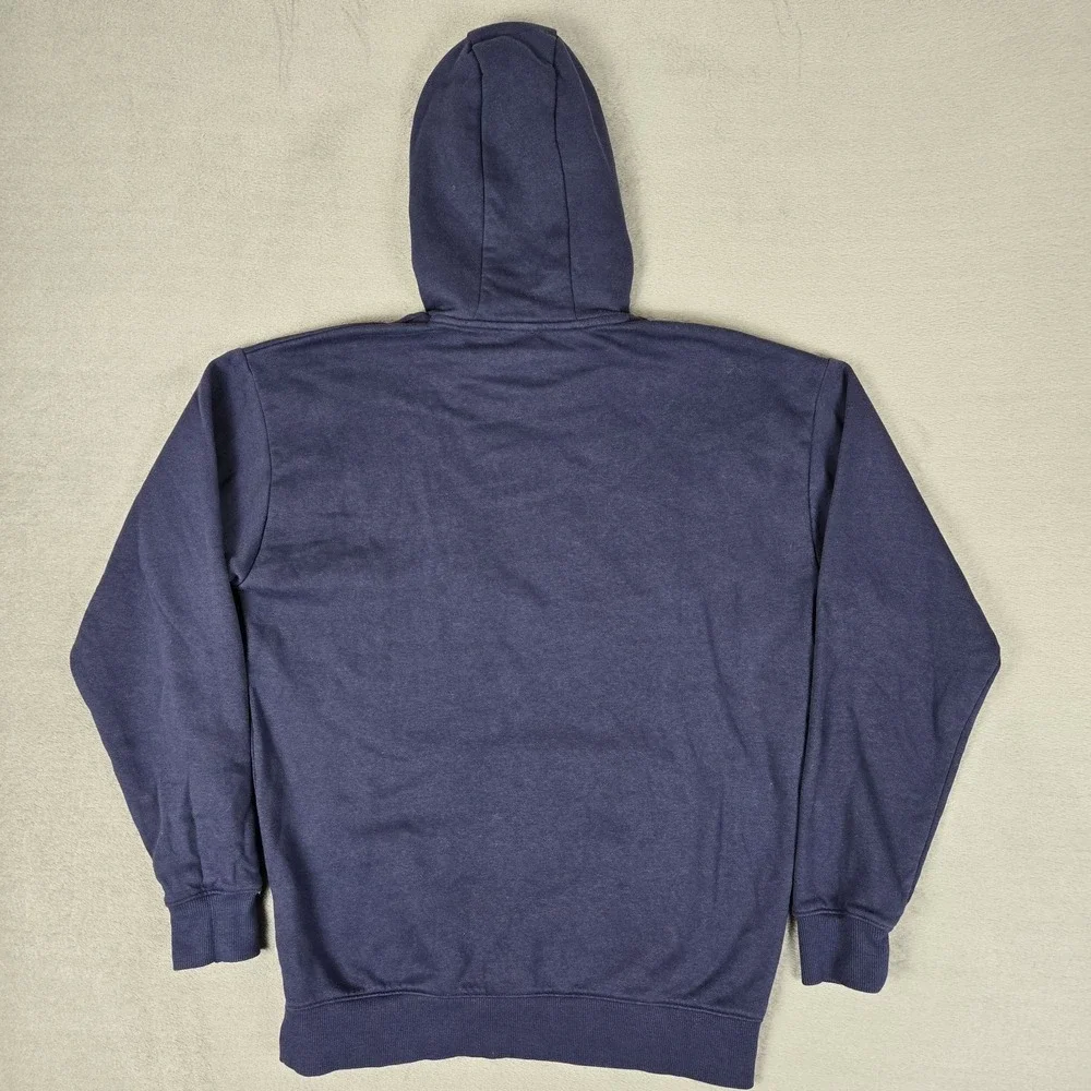 Under Armour Project Rock Hoodie Mens Small Blue Iron Paradise Bull Logo 1380115